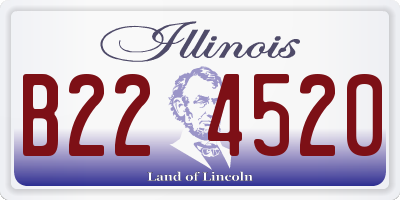 IL license plate B224520