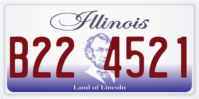 IL license plate B224521