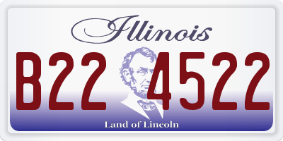 IL license plate B224522