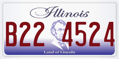 IL license plate B224524