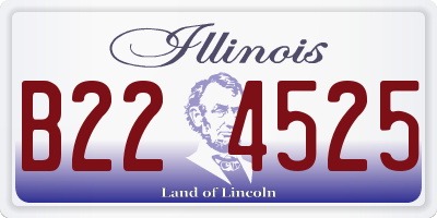 IL license plate B224525