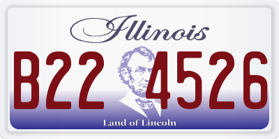 IL license plate B224526