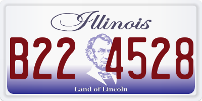 IL license plate B224528