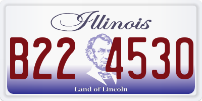 IL license plate B224530