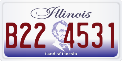 IL license plate B224531