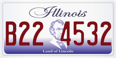 IL license plate B224532