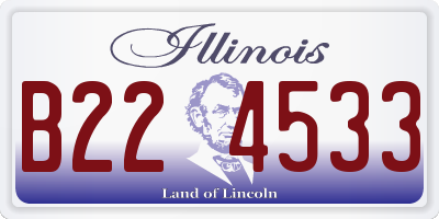 IL license plate B224533