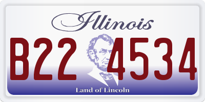 IL license plate B224534
