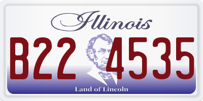 IL license plate B224535