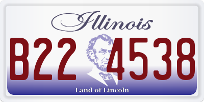 IL license plate B224538