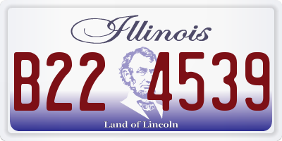 IL license plate B224539