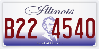 IL license plate B224540