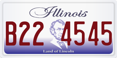 IL license plate B224545