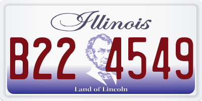 IL license plate B224549