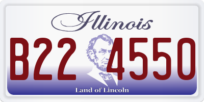 IL license plate B224550