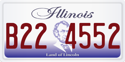 IL license plate B224552