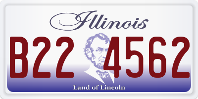 IL license plate B224562