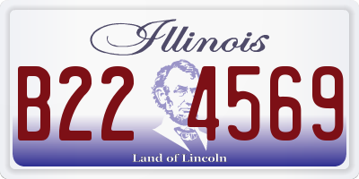 IL license plate B224569