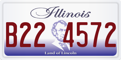 IL license plate B224572