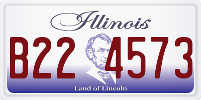 IL license plate B224573