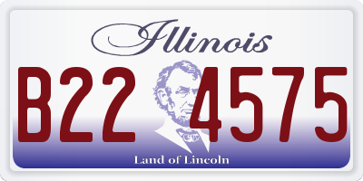 IL license plate B224575