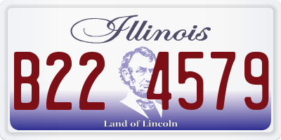 IL license plate B224579