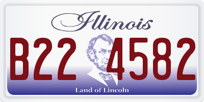 IL license plate B224582