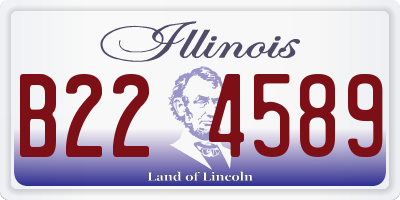IL license plate B224589