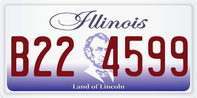 IL license plate B224599