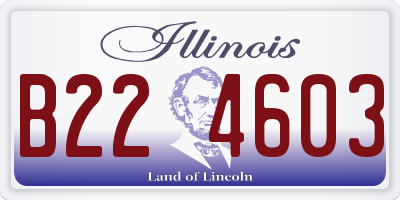 IL license plate B224603