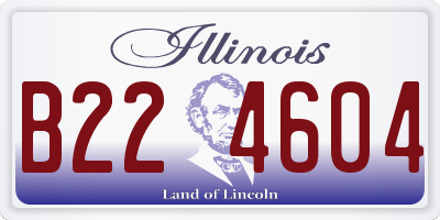 IL license plate B224604