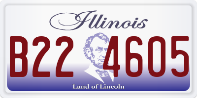 IL license plate B224605