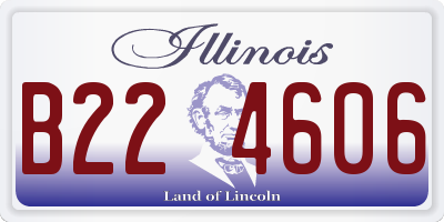 IL license plate B224606