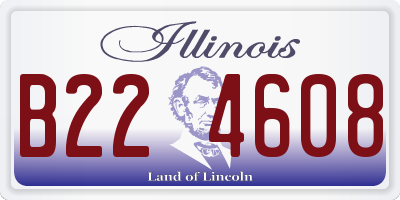 IL license plate B224608