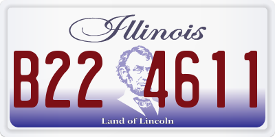 IL license plate B224611