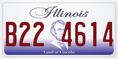 IL license plate B224614