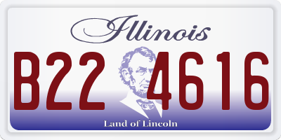 IL license plate B224616