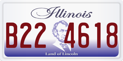 IL license plate B224618