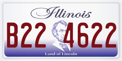 IL license plate B224622