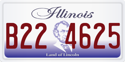 IL license plate B224625
