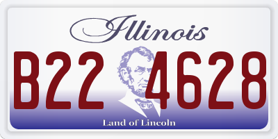 IL license plate B224628