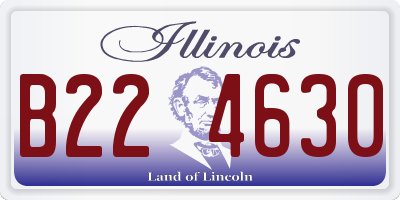 IL license plate B224630