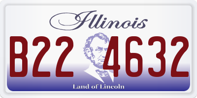 IL license plate B224632