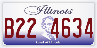 IL license plate B224634