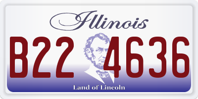 IL license plate B224636