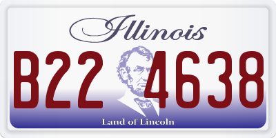 IL license plate B224638
