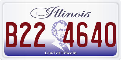 IL license plate B224640