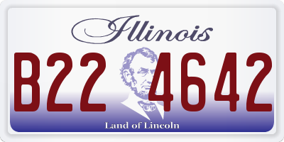 IL license plate B224642