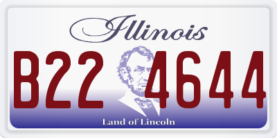 IL license plate B224644