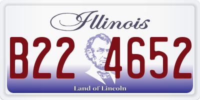 IL license plate B224652
